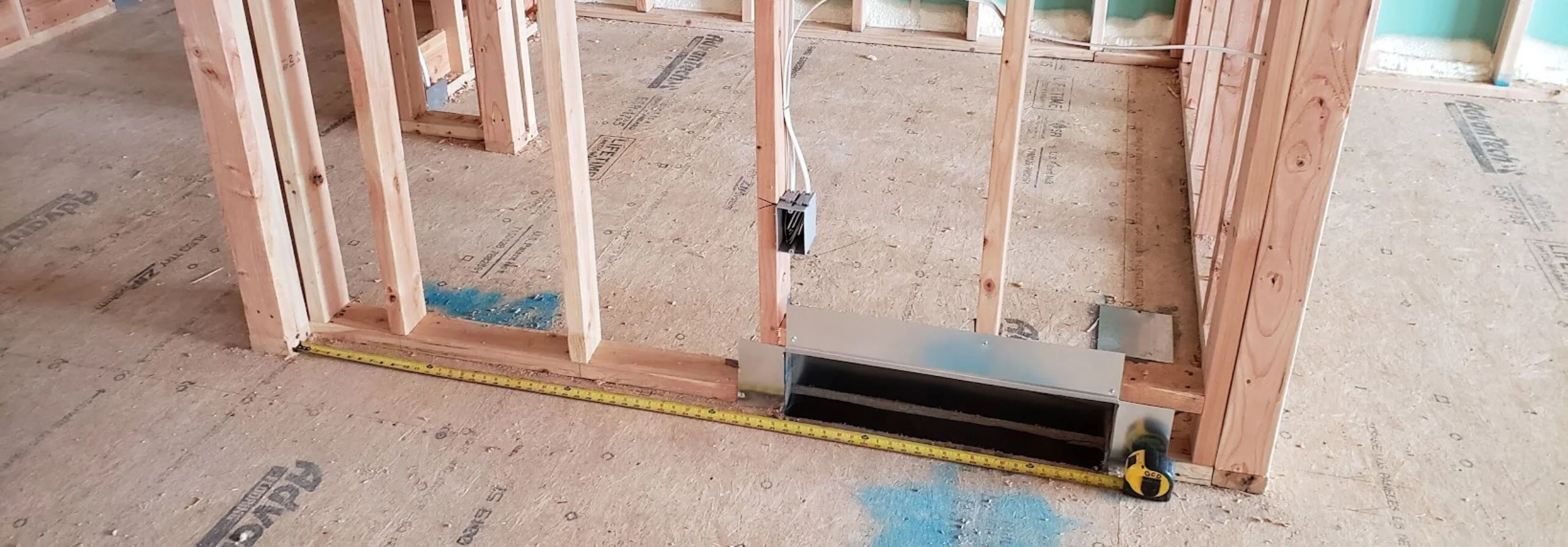Tape Measure in New Construction
